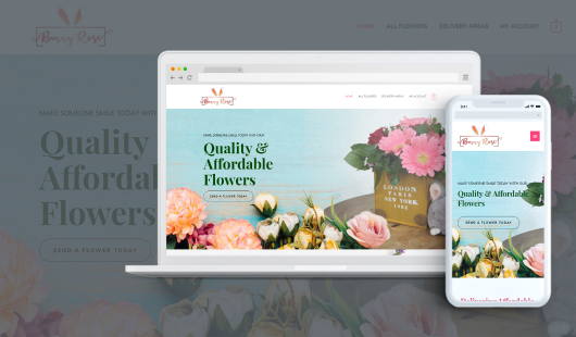 portfolio bunnyrose sabah florist - Sabah Web Design